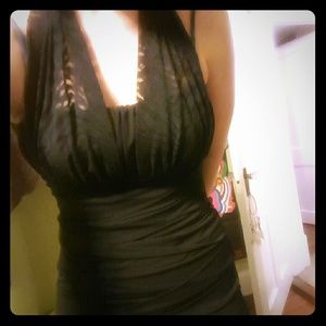 Sexy Lace Halter Dress